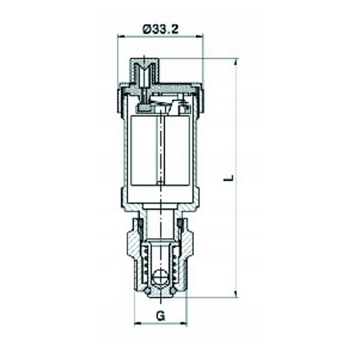 Odpowietrznik automatyczny do grzejników łazienkowych 1/2" 2