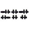 Grzejnik pionowy panelowy C3 - 1800 czarny - podłączenie dolne lewe / dolne prawe