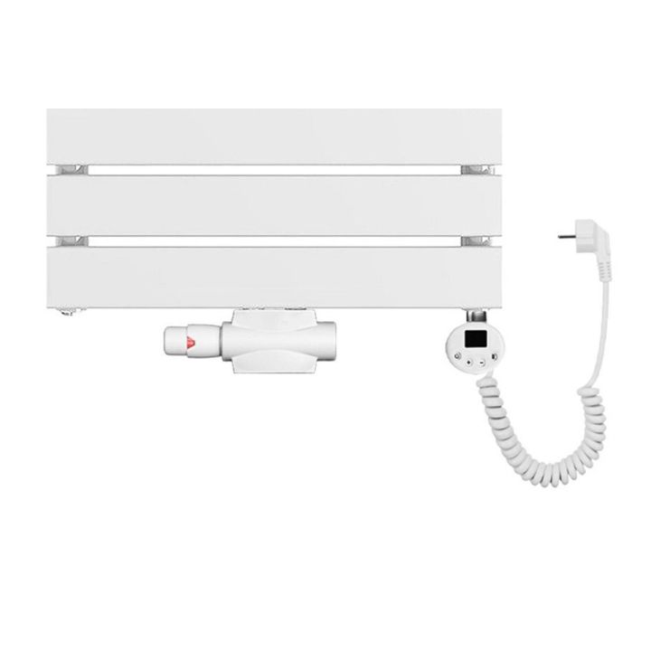 Grzejnik łazienkowy wodno-elektryczny Mila 1200x500 biały 4