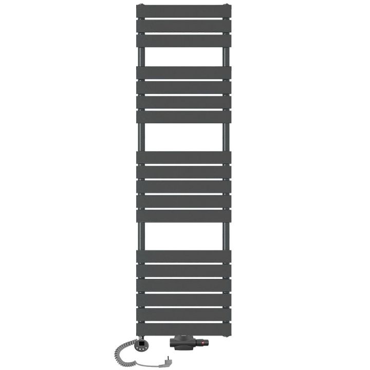 Grzejnik łazienkowy wodno-elektryczny Mila 1800x500 antracyt 1