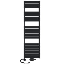 Grzejnik łazienkowy wodno-elektryczny Mila 1800x500 czarny 1