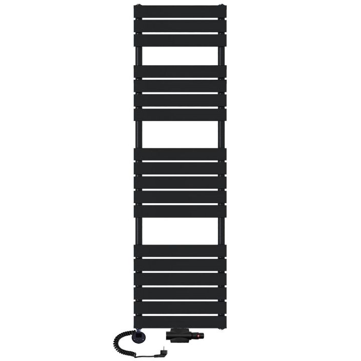 Grzejnik łazienkowy wodno-elektryczny Mila 1800x500 czarny 1