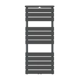 Grzejnik łazienkowy Mila 1200x500 antracyt z półką grzewczą 1